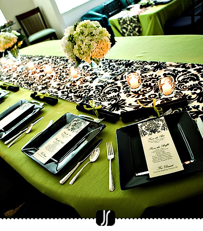 Black And White Wedding Reception Decor