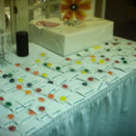 Guest place cards/gift table