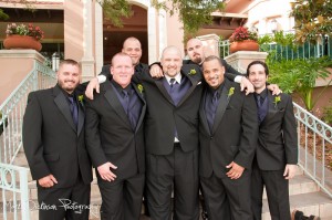 Groom and his men